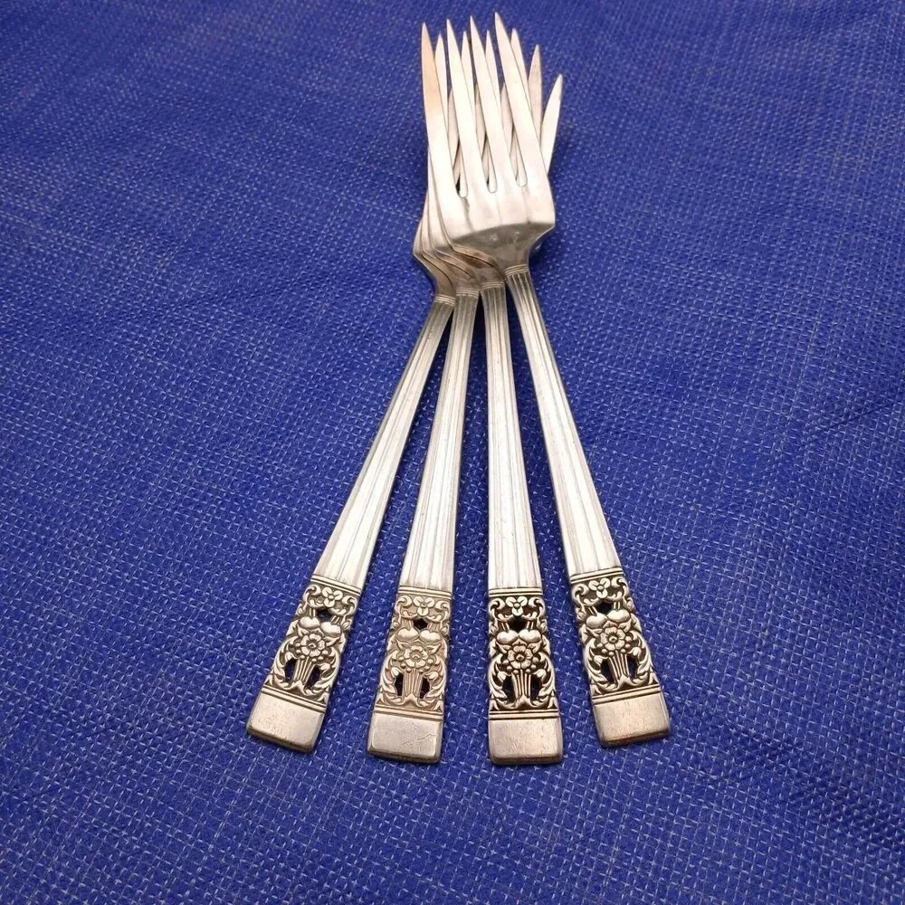 Oneida Community Coronation 1936 Set 4 Salad Fork 6.25